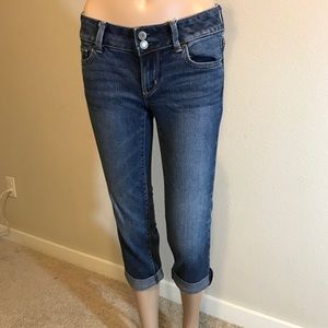AMERICAN EAGLE JEANS Boyfriend Cut Cropped SZ 00.